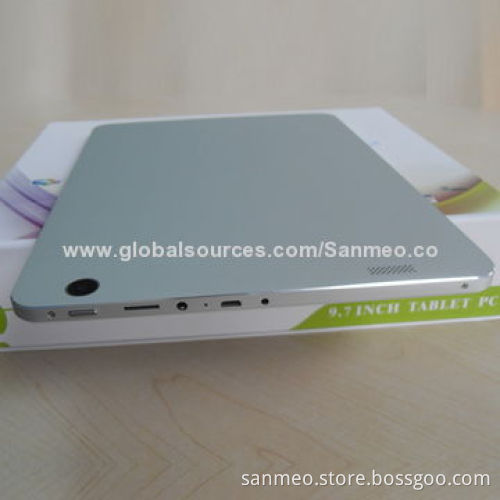 Slim Design Tablet PC, Rockchip 3188 Quad-core 1.8GHz, 2GB RAM, 16GB ROM, 9.7-inch/4:3/2,048x1,536PNew
